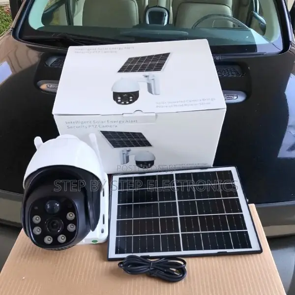 4g Solar Powered PTZ Camera 3mp Full Hd Night Vision Security System