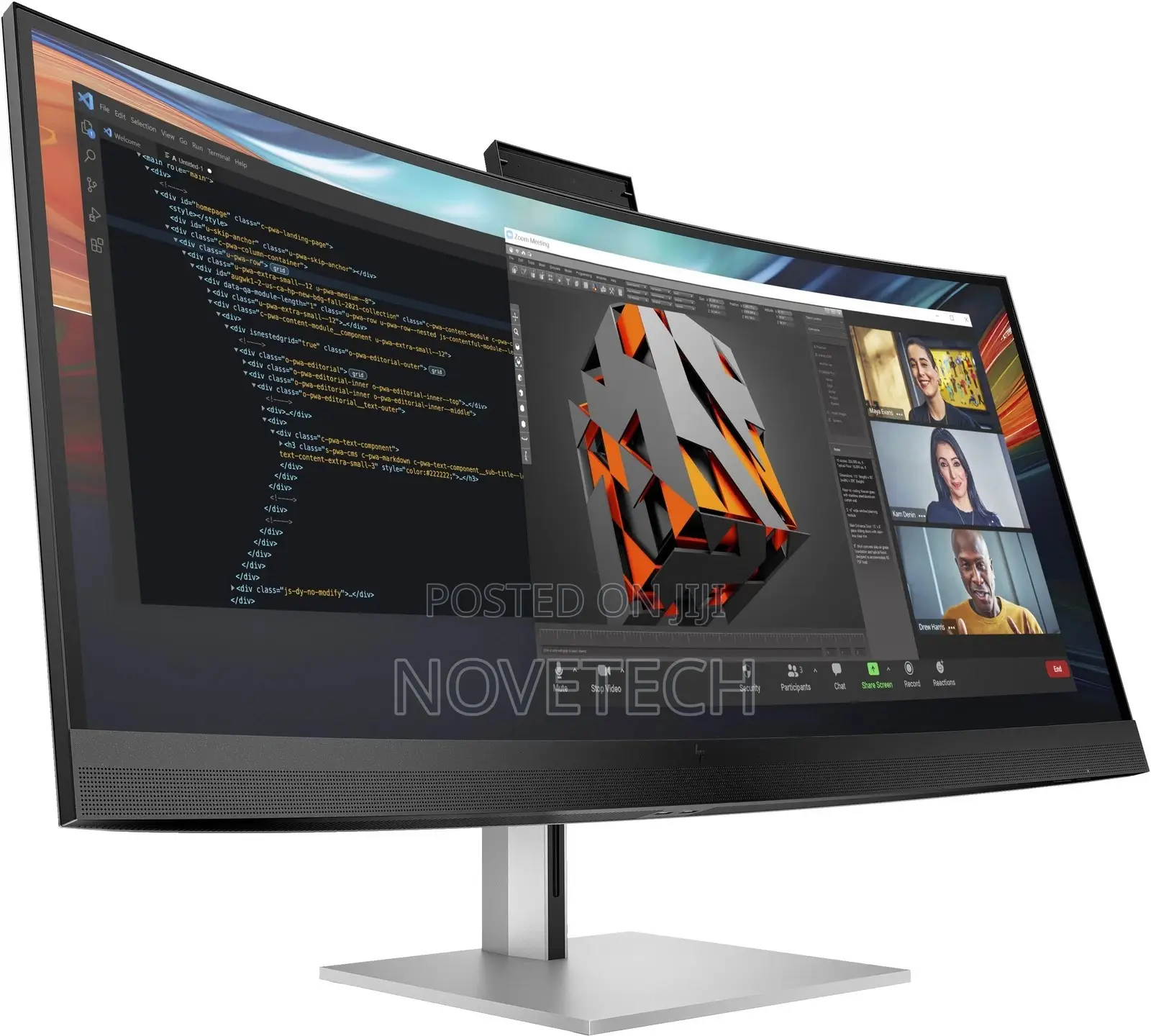 Hp Series 7 Pro 40 Inch 5k2k Curved Monitor 740pm Displayport, Hdmi
