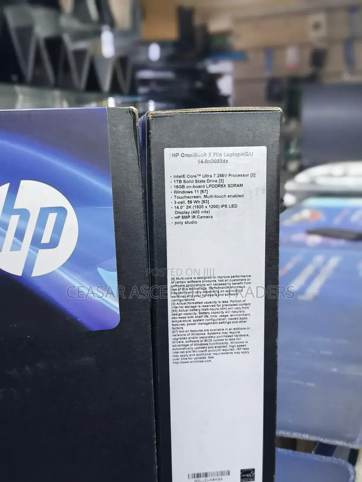 New Laptop HP OmniBook X Flip 14" 16GB Intel Core Ultra 9 SSD 1T