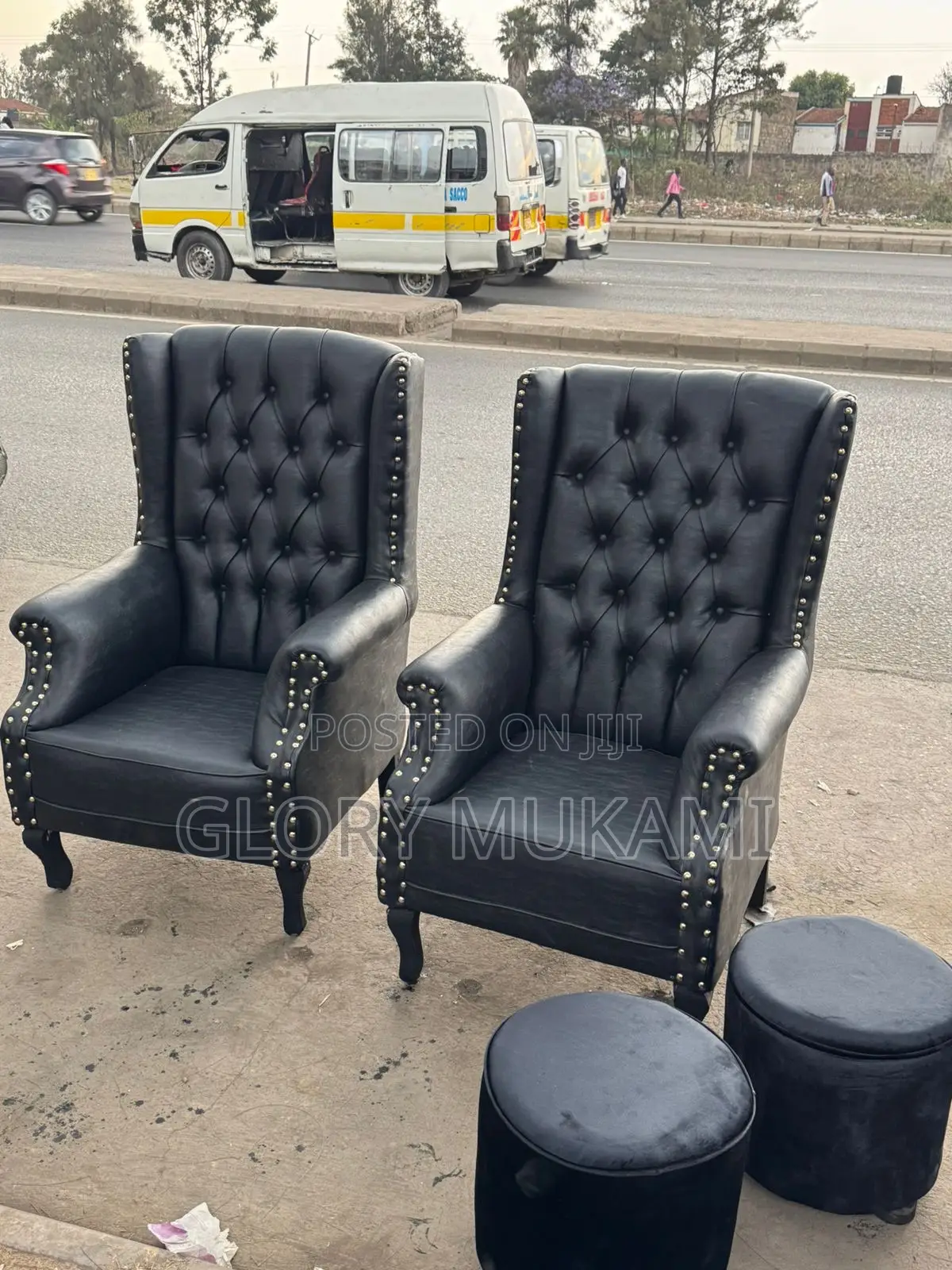 Black King Size Pedicure Chairs
