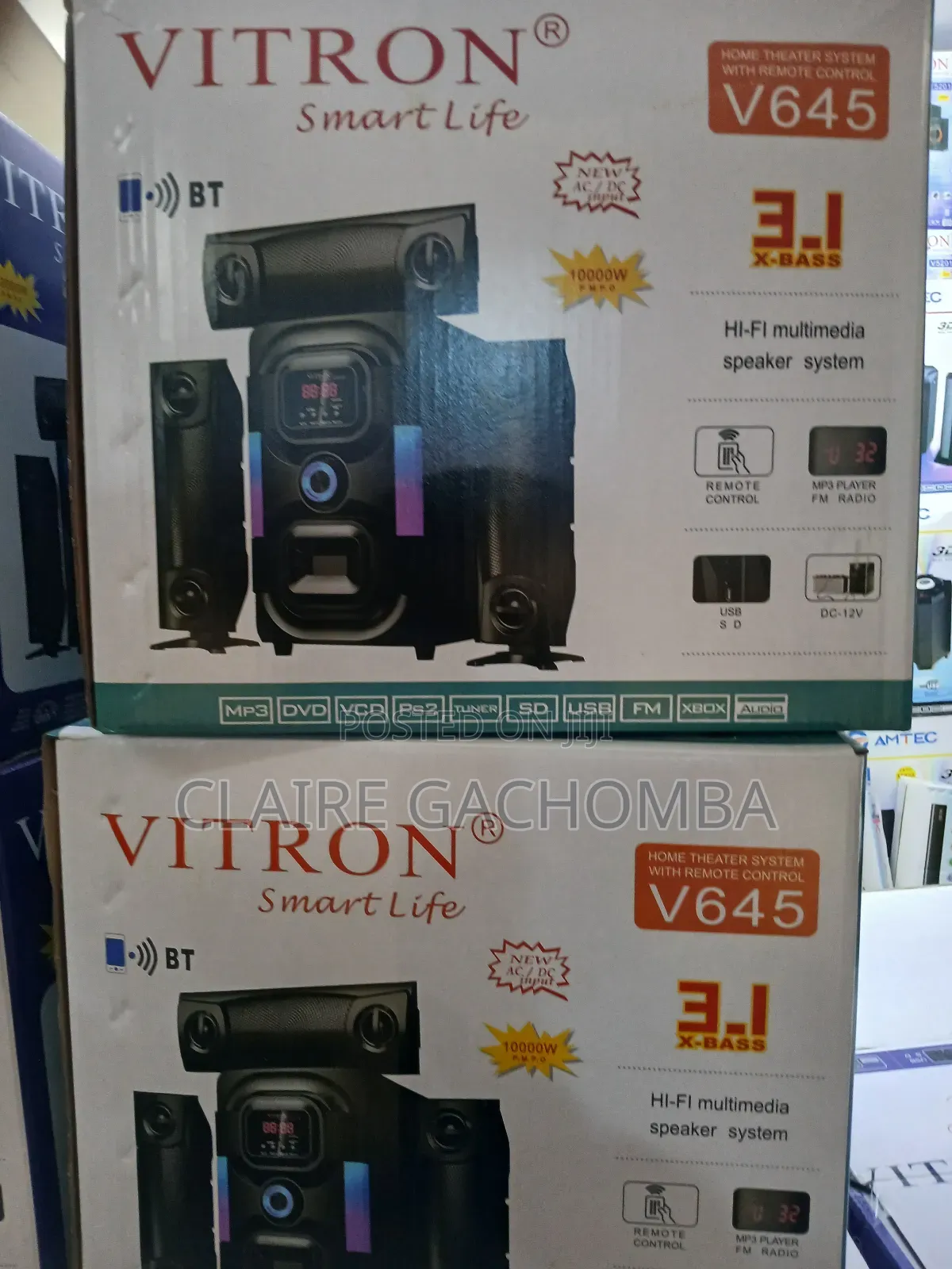 Vitron V645 3.1ch Multimedia Subwoofer Speaker System.