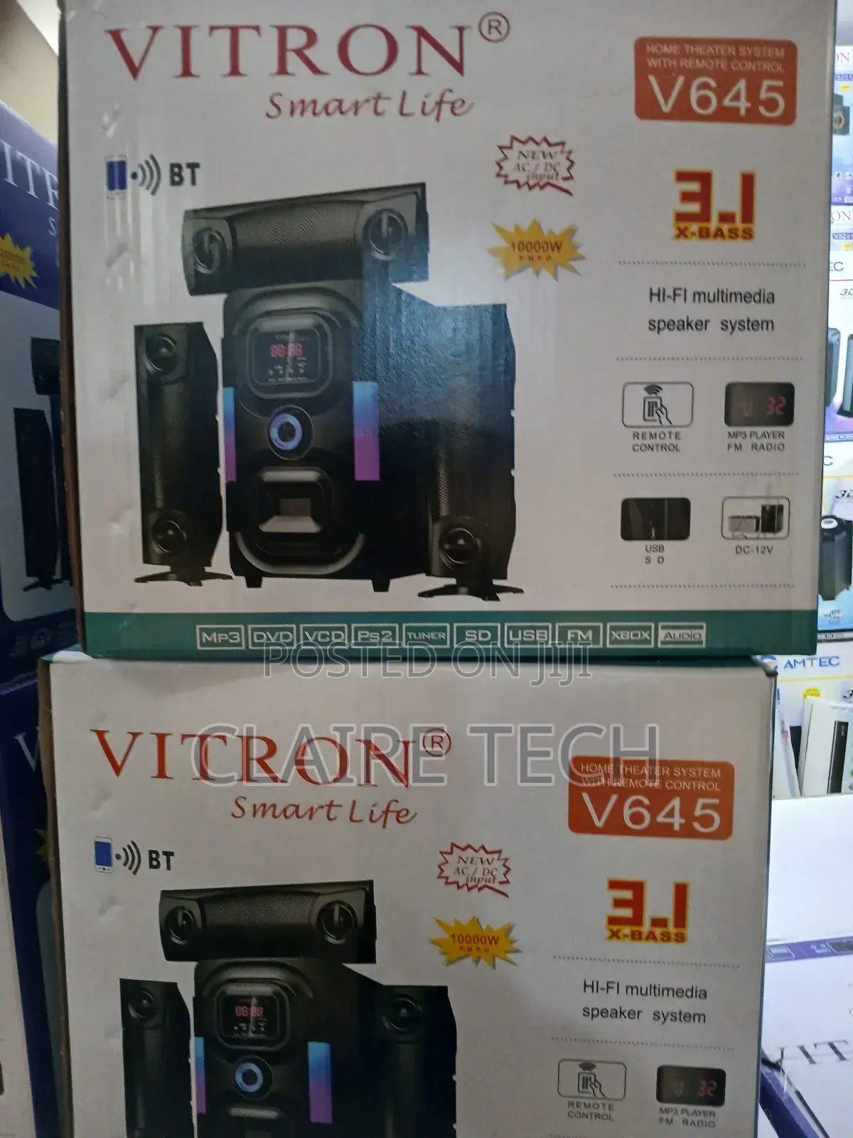 Vitron V645 3.1ch Multimedia Subwoofer Speaker System.