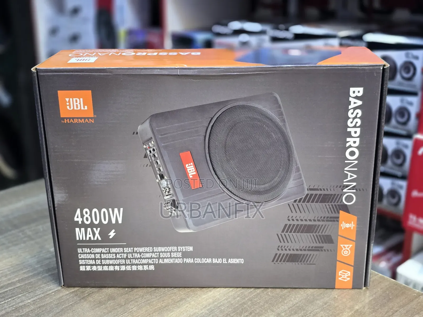 JBL 4800watts Ultra Conpact Underseat Powered Subwoofer System