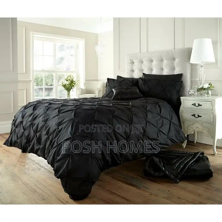 Sofy and Stylish Pinch Pleat Cross Pintuck Duvet Cover Set