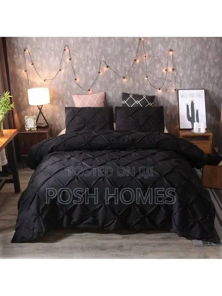 Sofy and Stylish Pinch Pleat Cross Pintuck Duvet Cover Set
