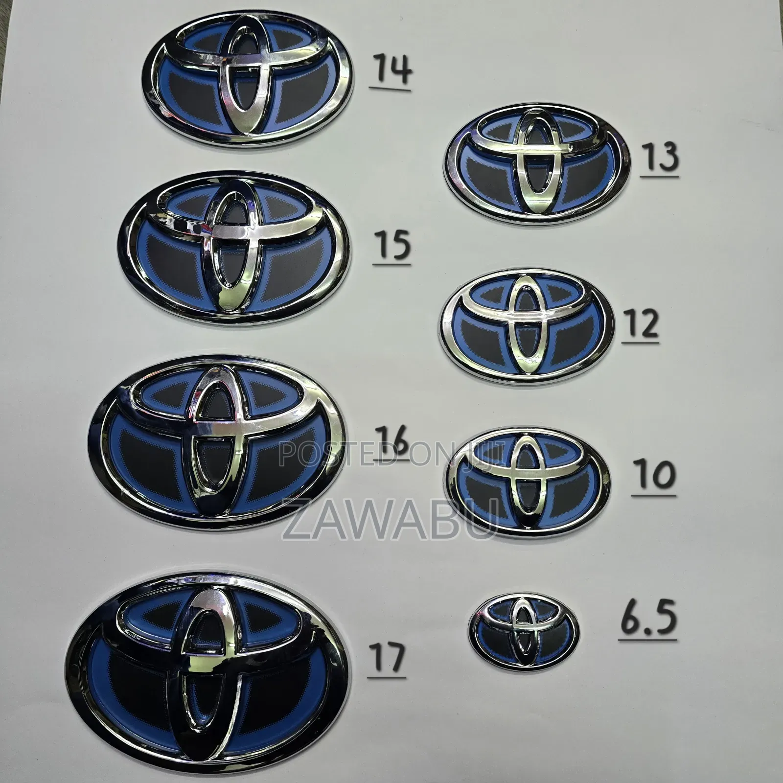 Toyota Hybrid Logos Blue
