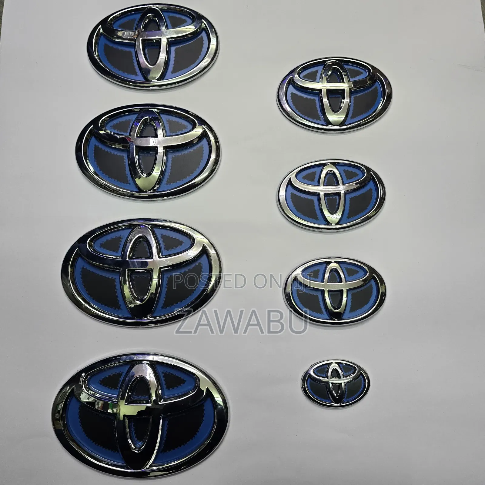 Toyota Hybrid Logos Blue