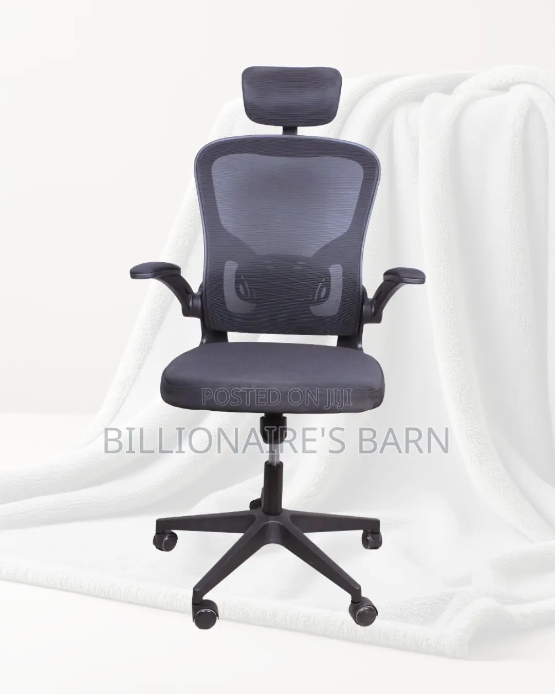 Grey Ergonomic Office Chair — Back Support for Long Hours