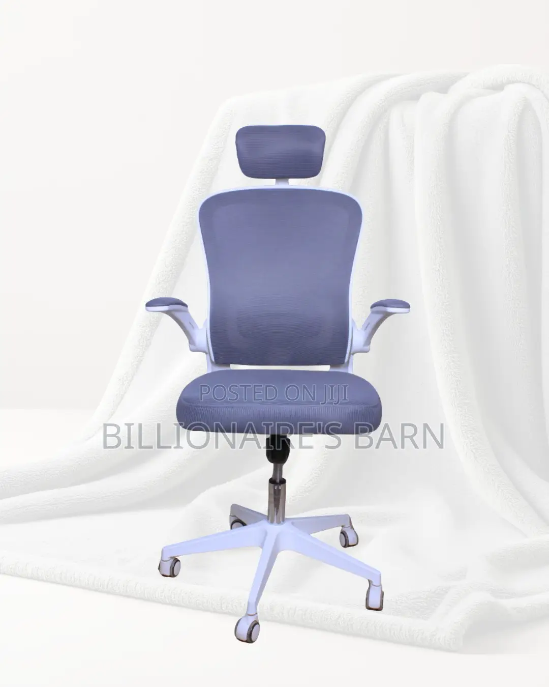 White Ergonomic Office Chair | Sleek Steel Frame