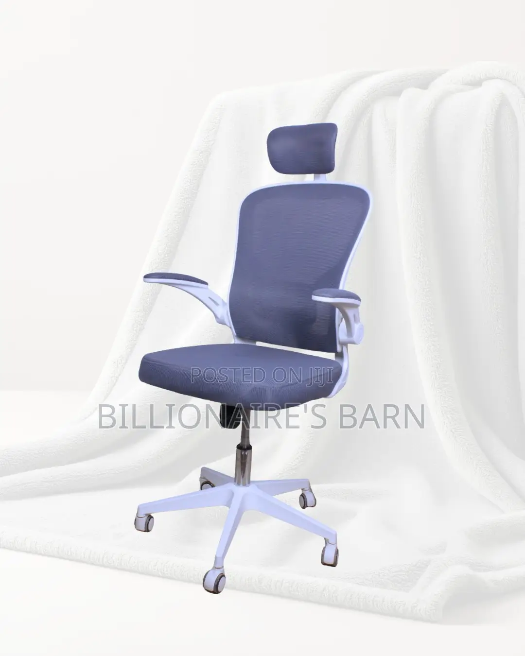 White Ergonomic Office Chair | Sleek Steel Frame