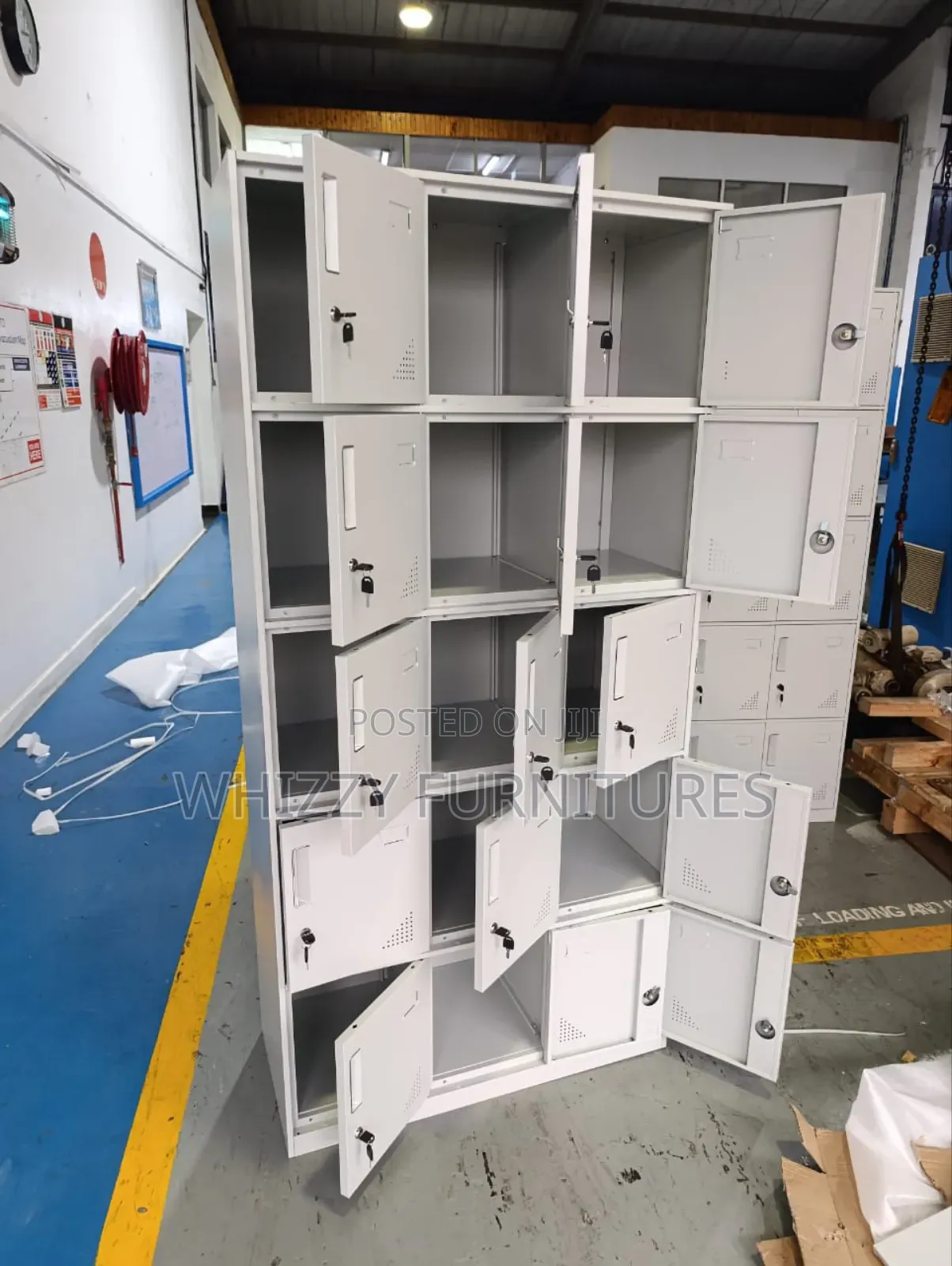 15-Door Steel Locker Cabinet