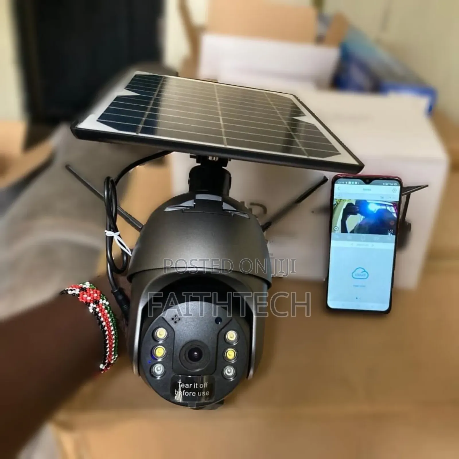 Ubox Solar Powered Single PTZ Camera