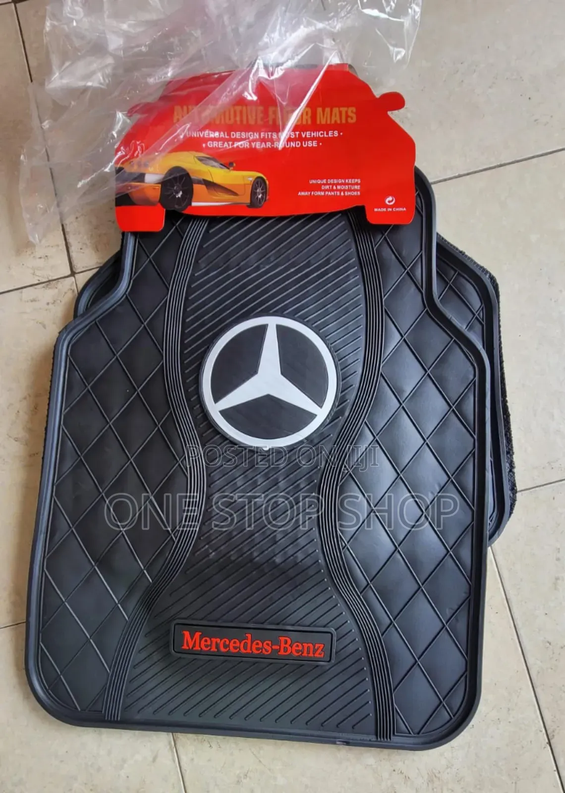 Mercedesr Rubber Car Waterproof Mats