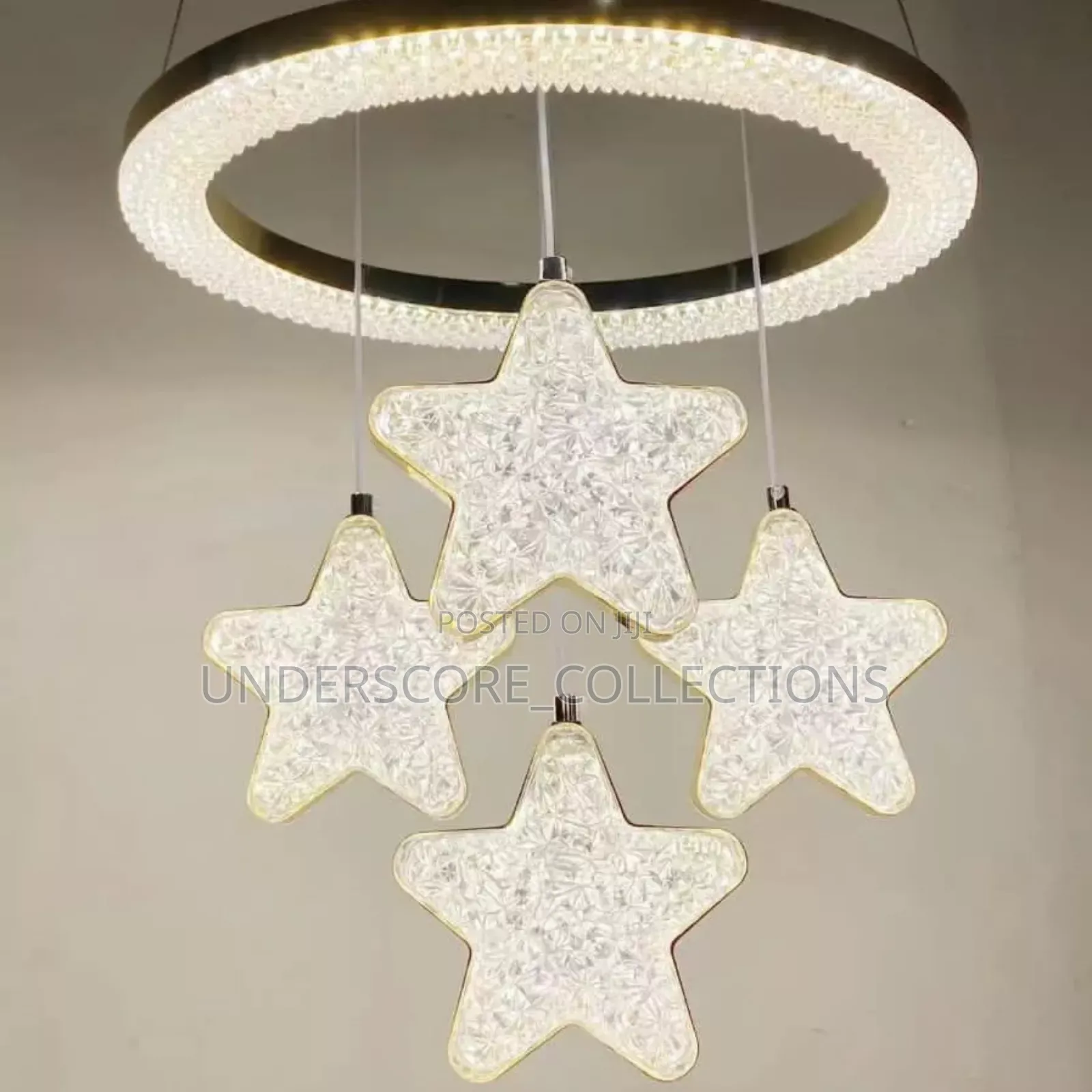 Gold Bedroom Led Pendant Lights With Stars