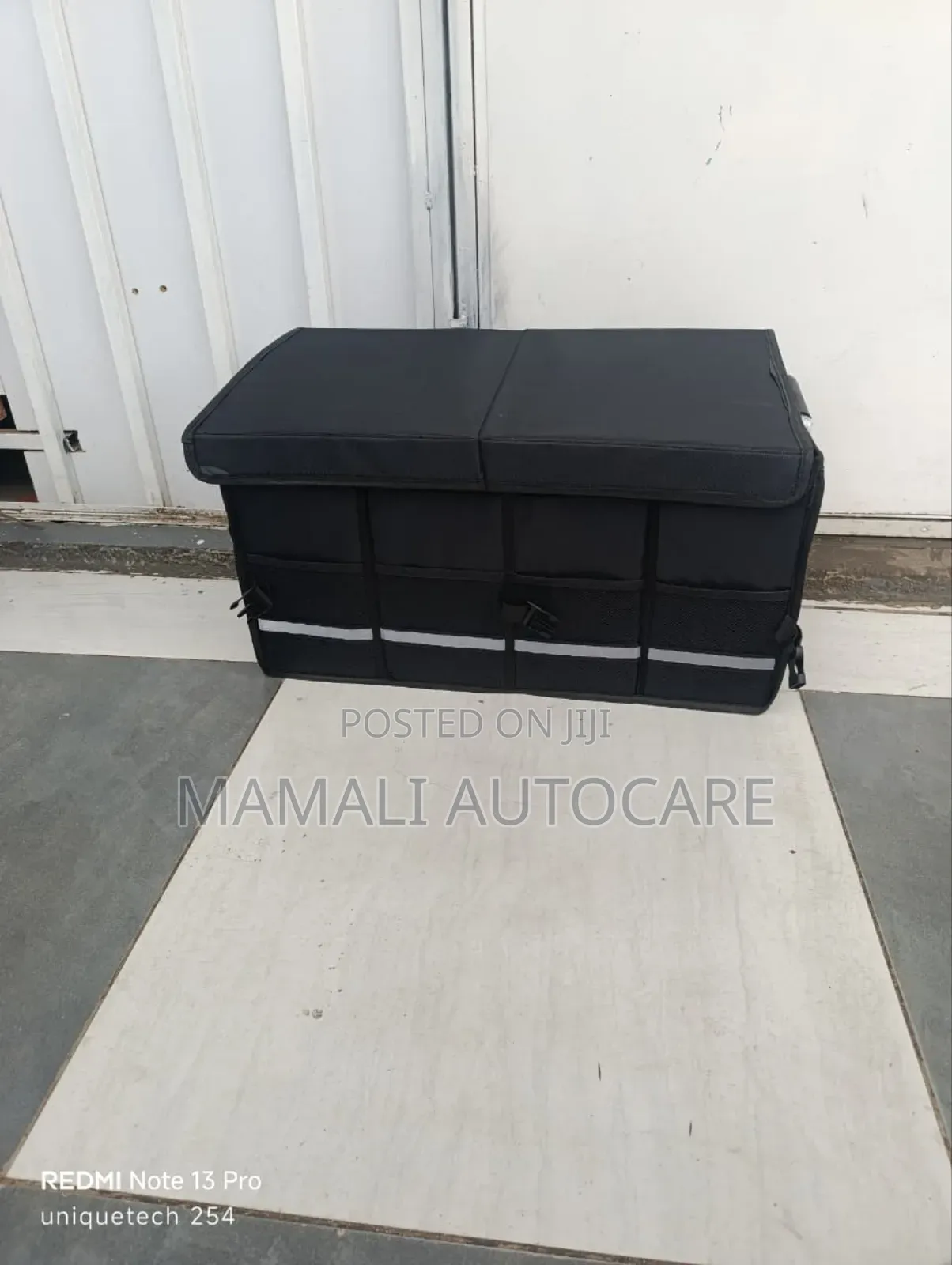 Foldable Car Boot Organizer With Multiple Sections