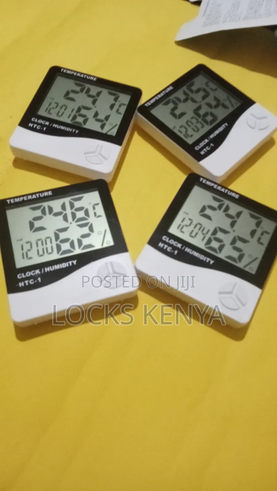 Construction Humidity Temperature Clock