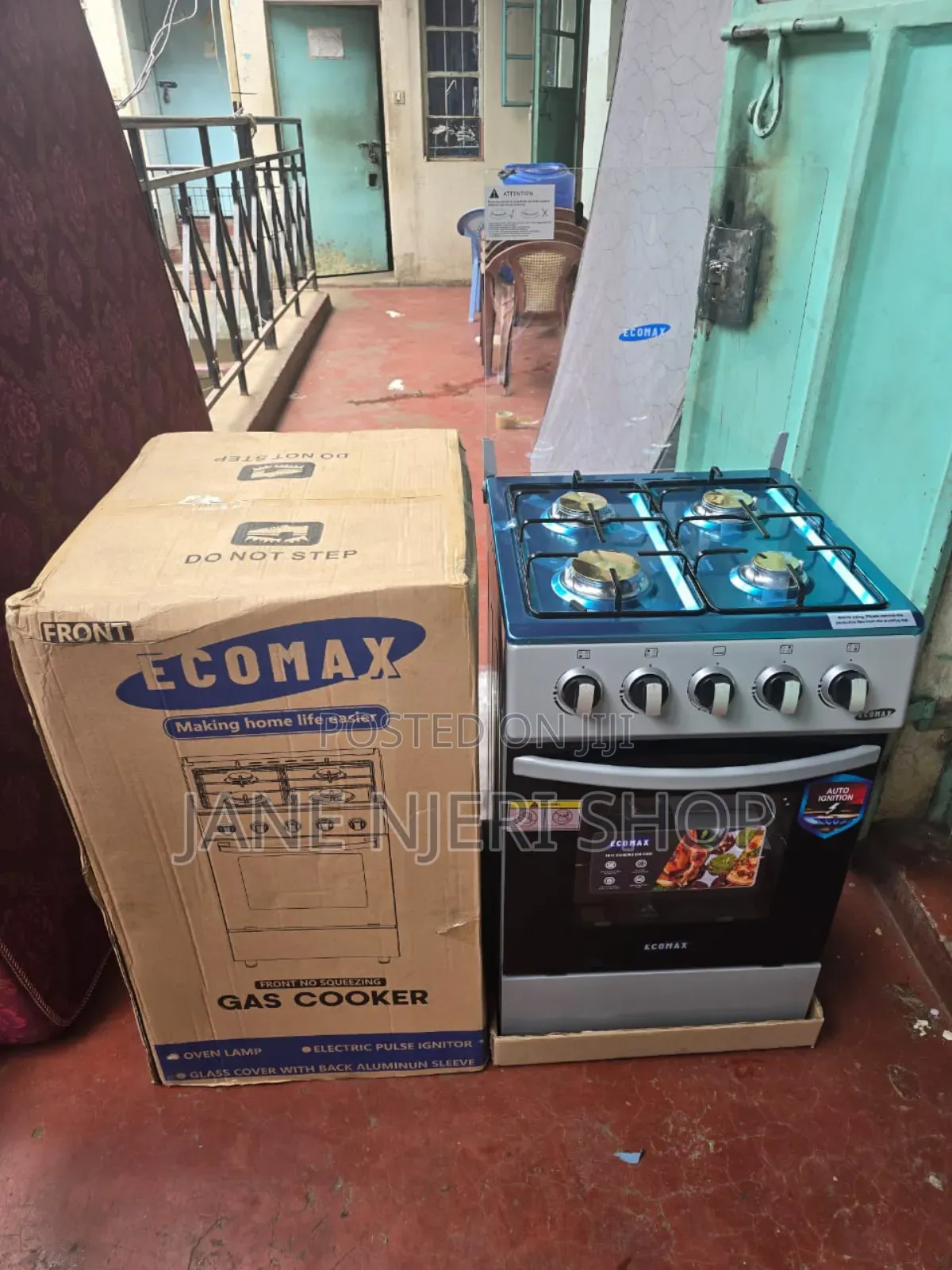 Ecomax Full Gas Standing Cooker With Oven
