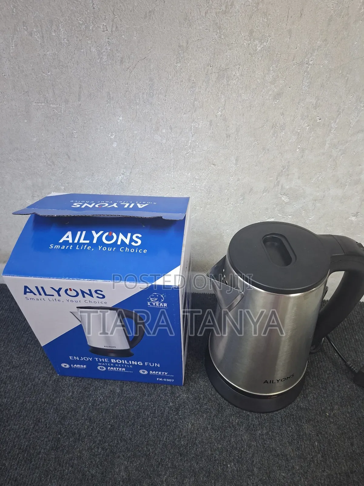 Ailyons Kettle Stainless Steel 2.2 Litres