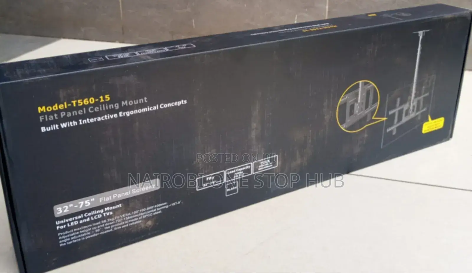 Universal Drop Down Ceiling Tv Mount for Large Screen