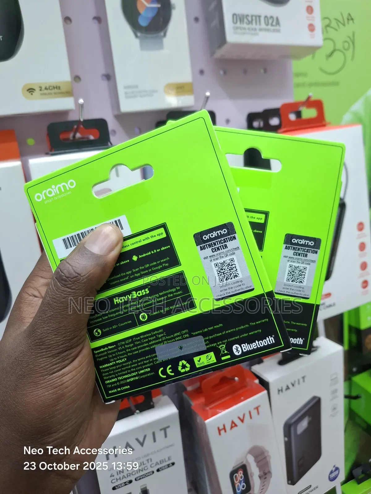 Oraimo Spacebuds Neo + Plus Anc (Active Noise Cancellation)