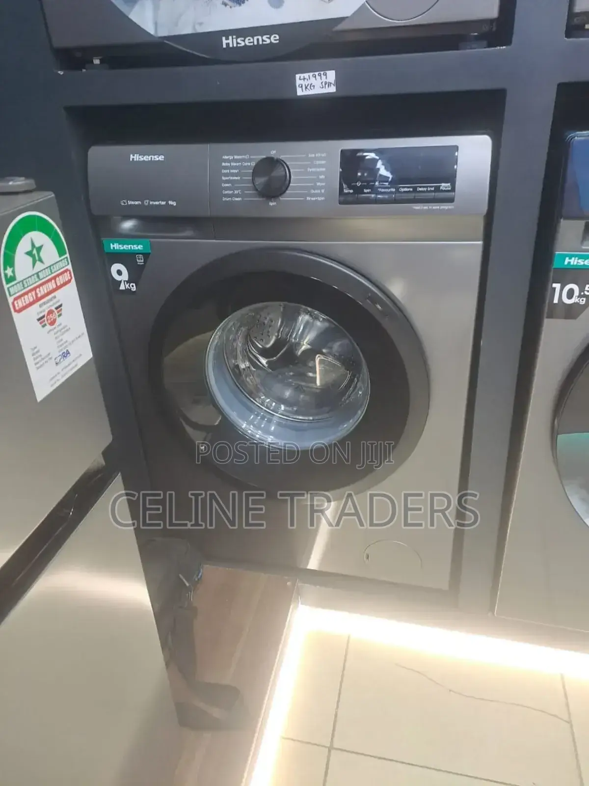 Wash and Spin Front Load 9kg Automatic Washing Machine