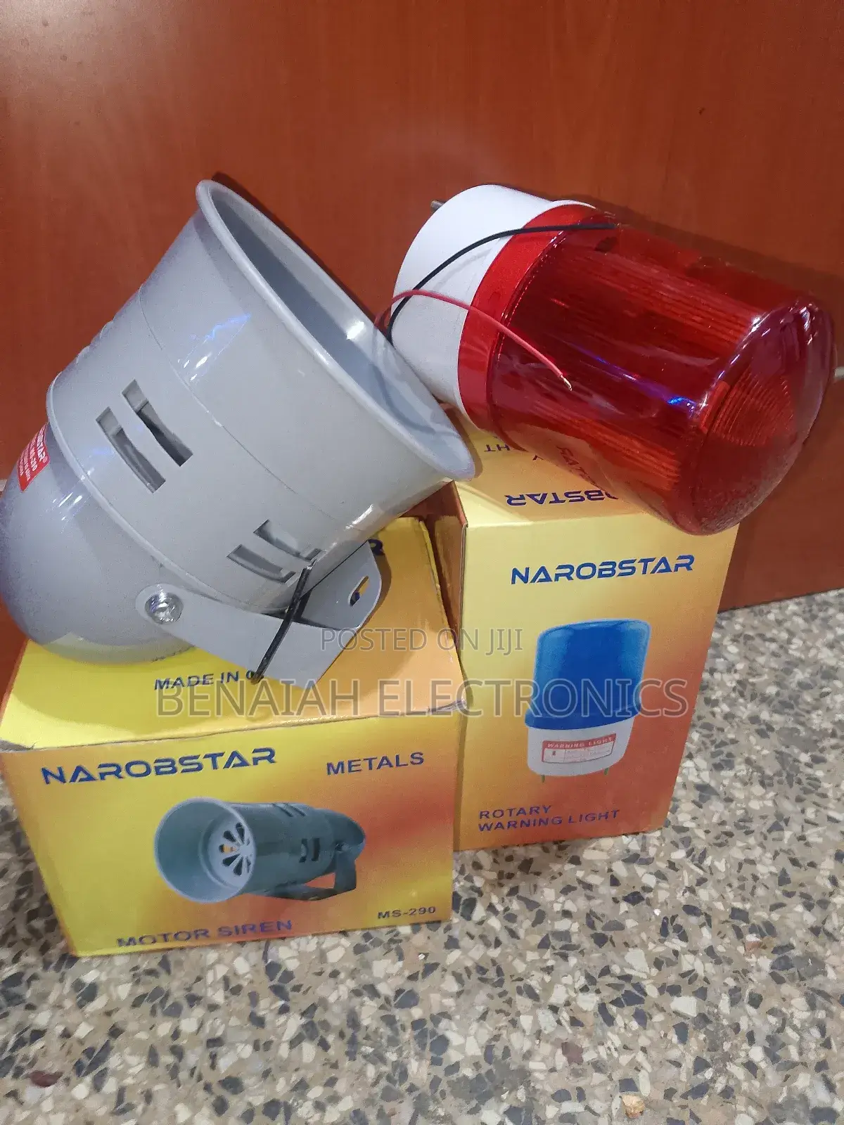 Motor Siren and Warning Light Ac 240v Red Color