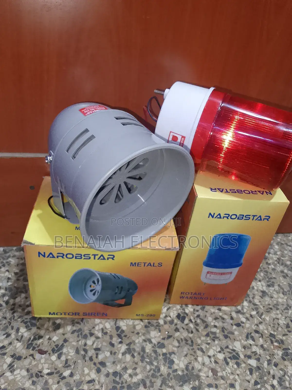 Motor Siren and Warning Light Ac 240v Red Color