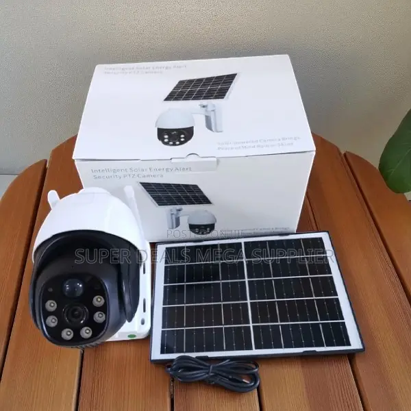 4g Simcard Solar Camera 3mp Hd PTZ Auto Rotate Two-Way Audio System