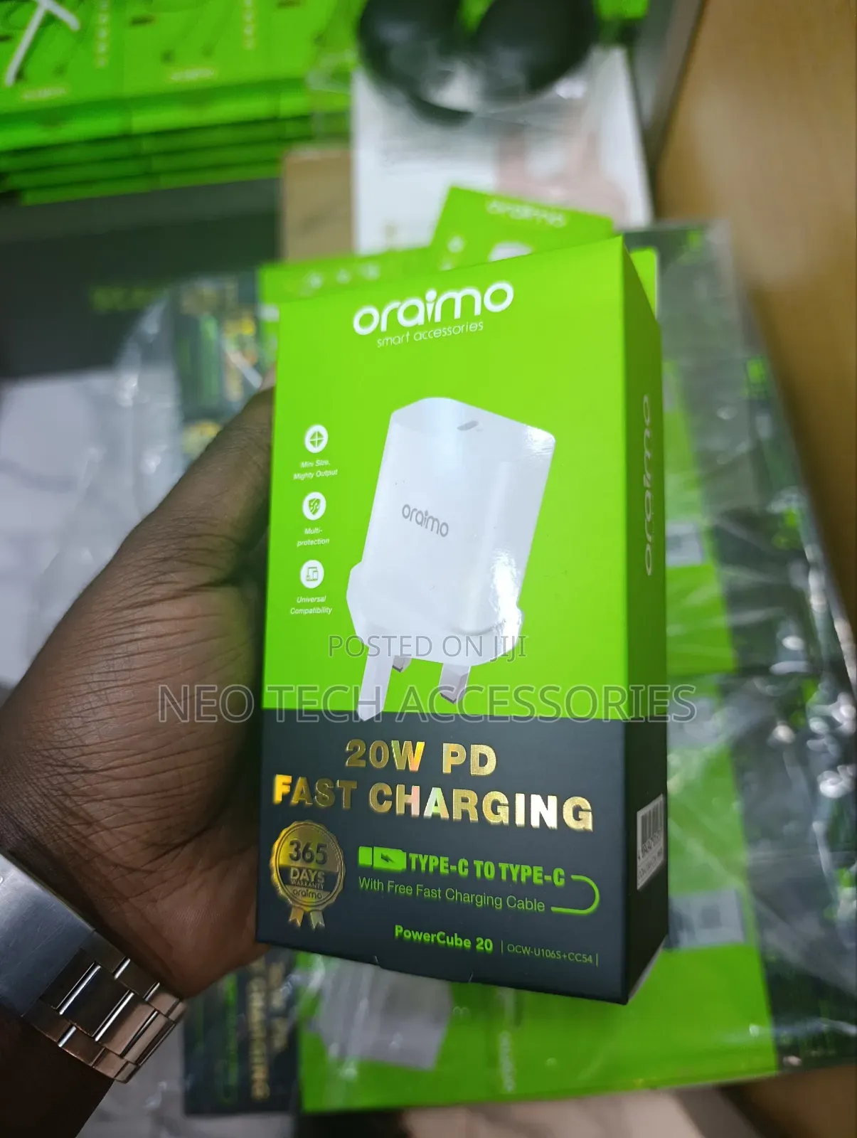 Oraimo Powercube 20 20w Wall Charger Kit( Type C to C)
