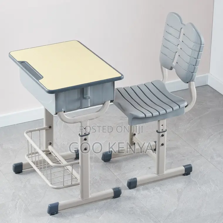 Kid's Desk; School Desk and Chair Set for Primary Study Sessions
