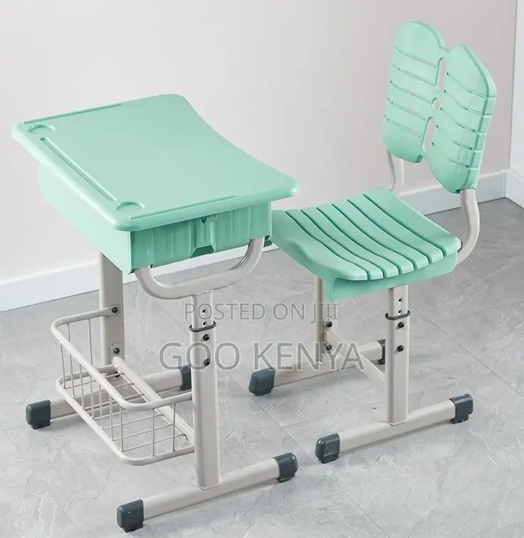 Kid's Desk; School Desk and Chair Set for Primary Study Sessions