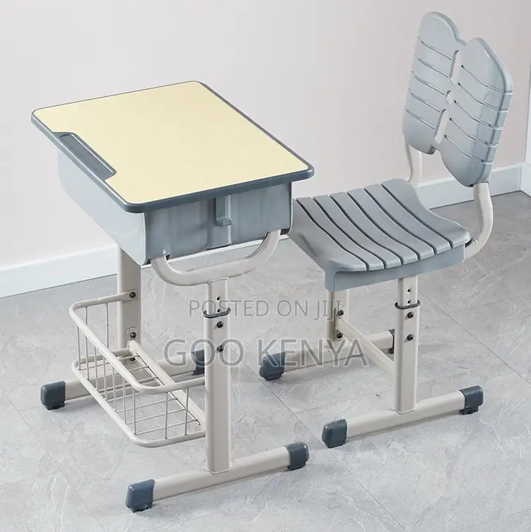 Kid's Desk; School Desk and Chair Set for Primary Study Sessions