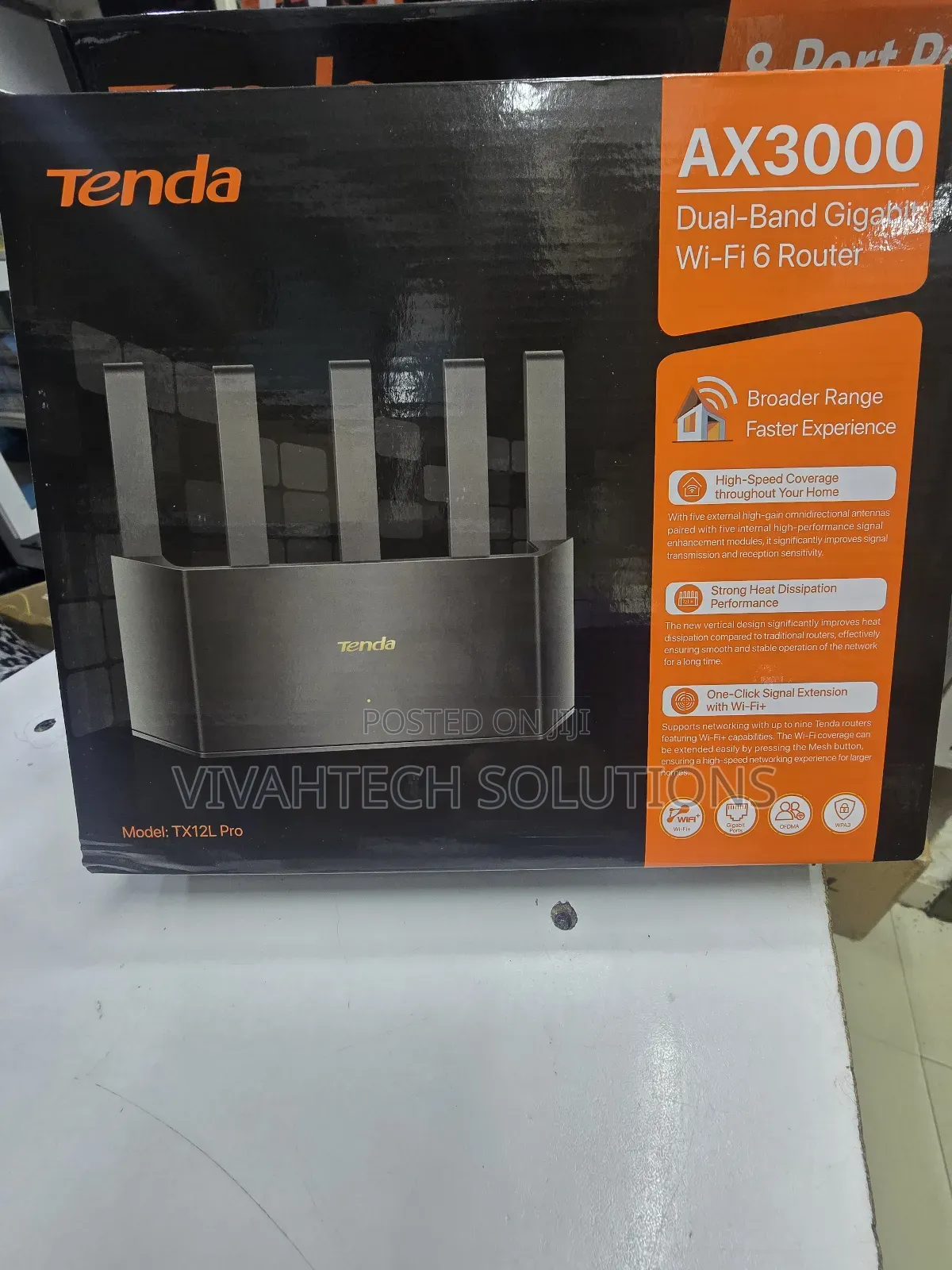 Tenda Tx12l Pro Wifi 6 Router Ax3000 High Speed Coverage