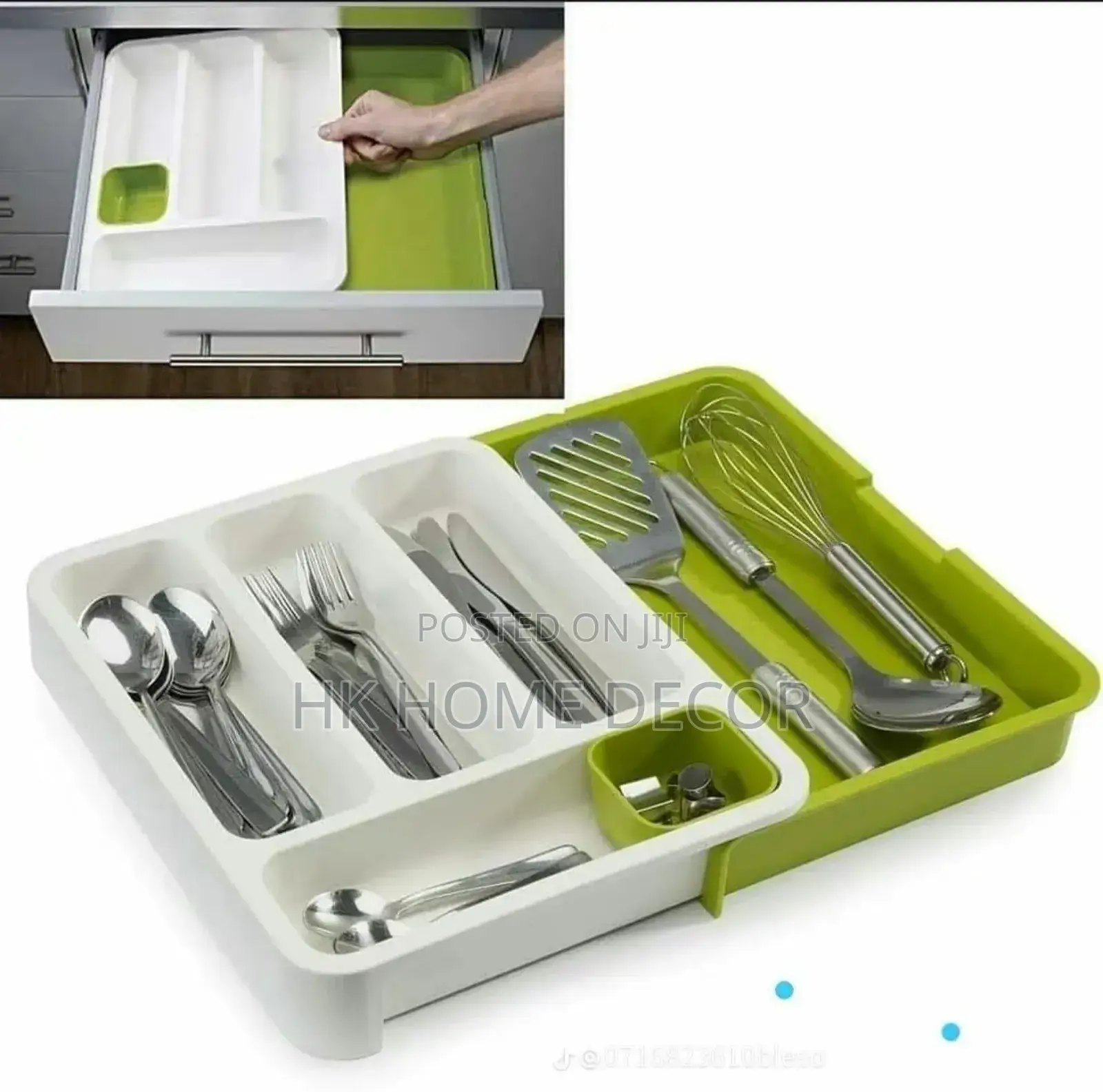 Expandable Cutlery Organiser Tray
