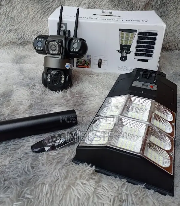 V380 CCTV Camera + Solar Street Light or Solar Streetlight V380 2 in 1