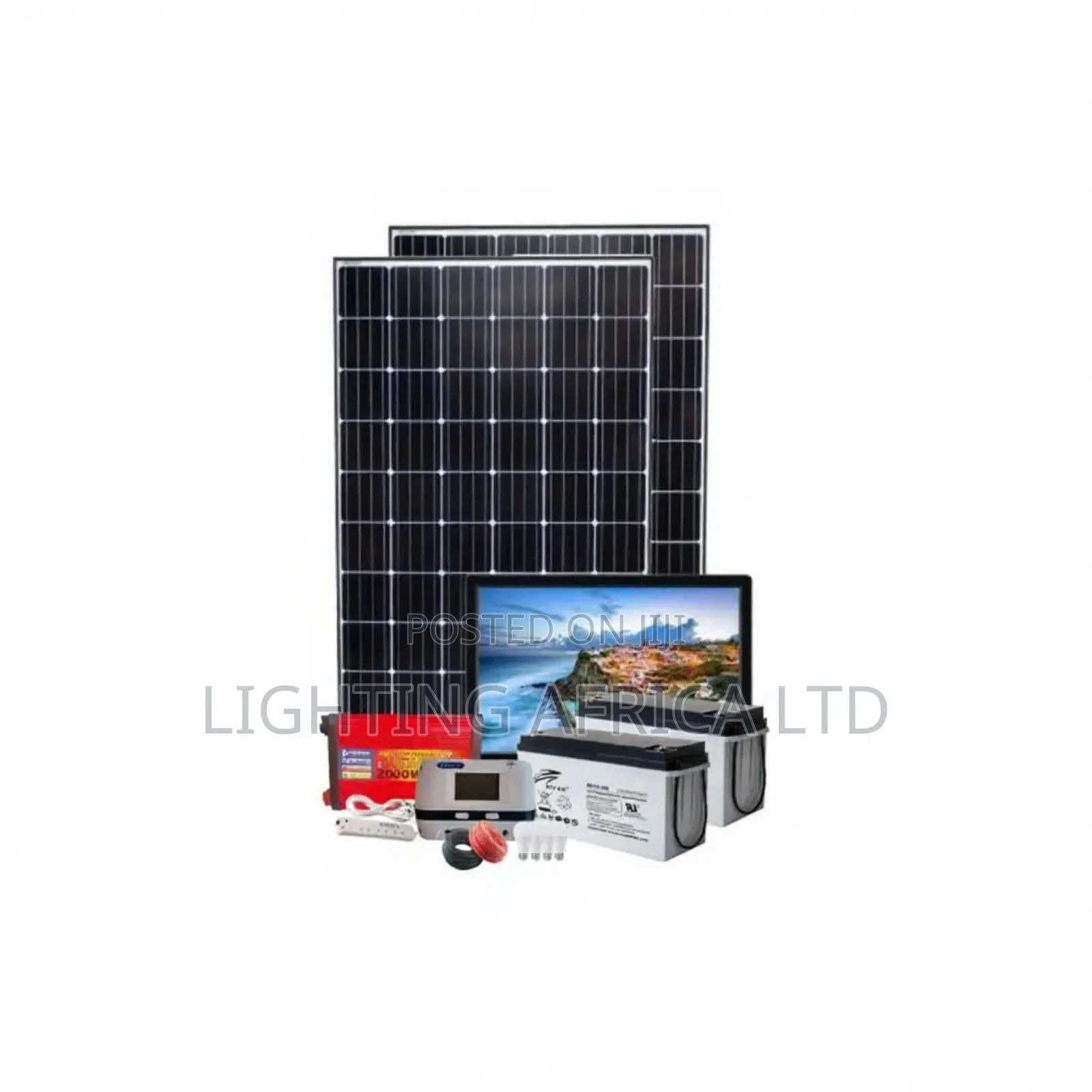 Holiday Kit 350 Watts - 100ah Battery - 600w Inverter - 32" Tv Smart