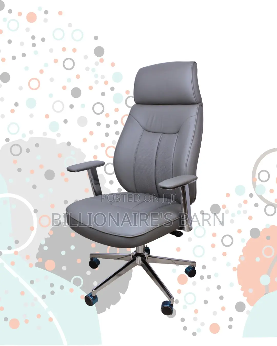 Office Leather Grey — Left a | Comfort Meets Style