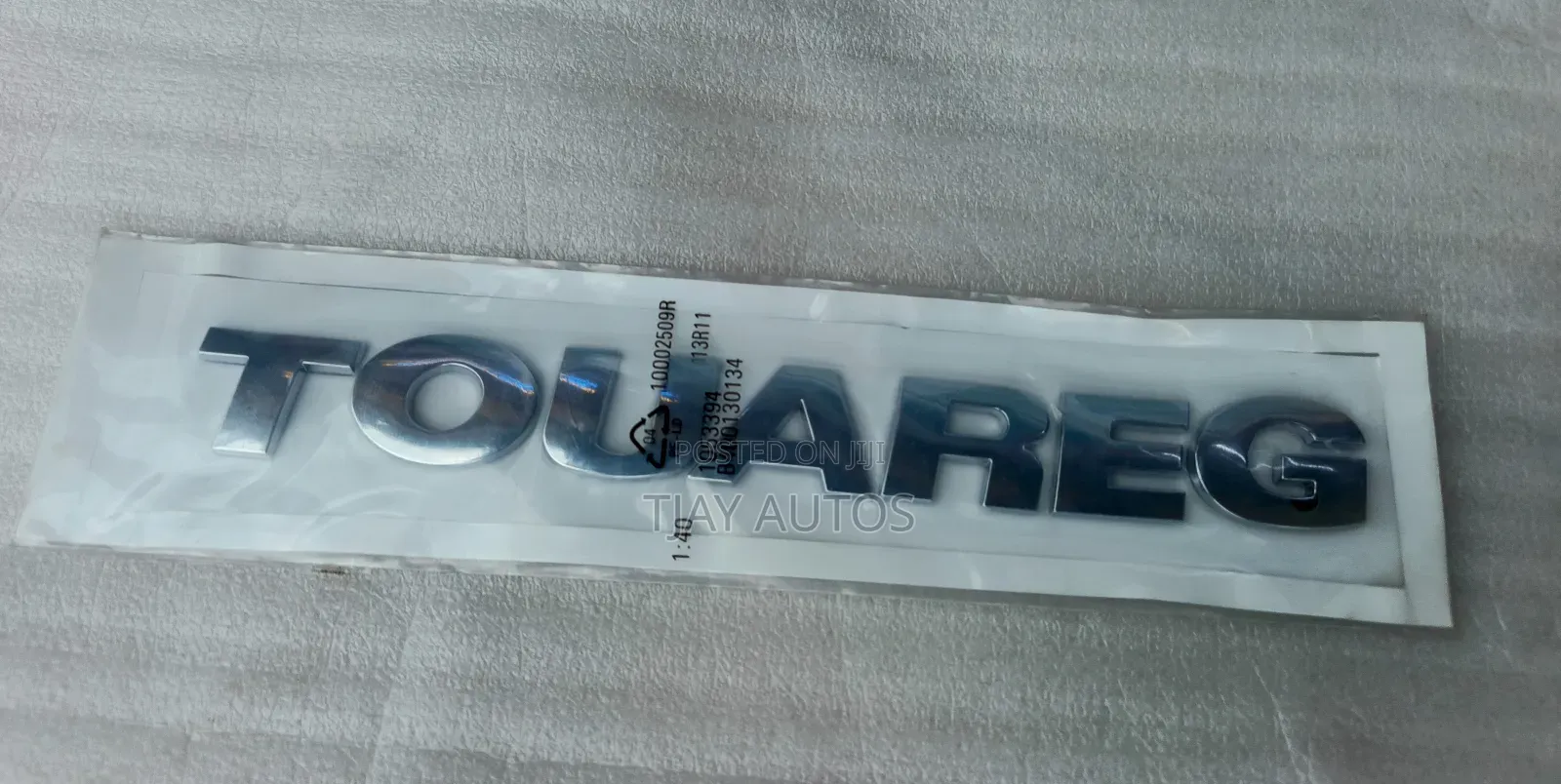 Volkswagen Touareg V6 Emblem Badge Letters Rear Tailgate Chrome