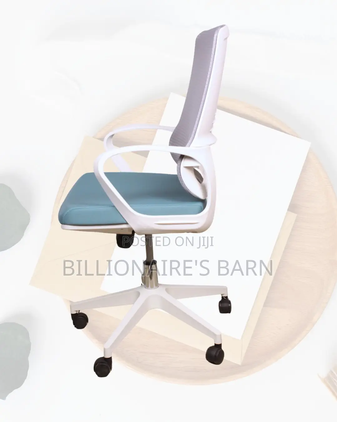 Swivel Adjustable White Ergonomic Nylon | Comfort Meets Style