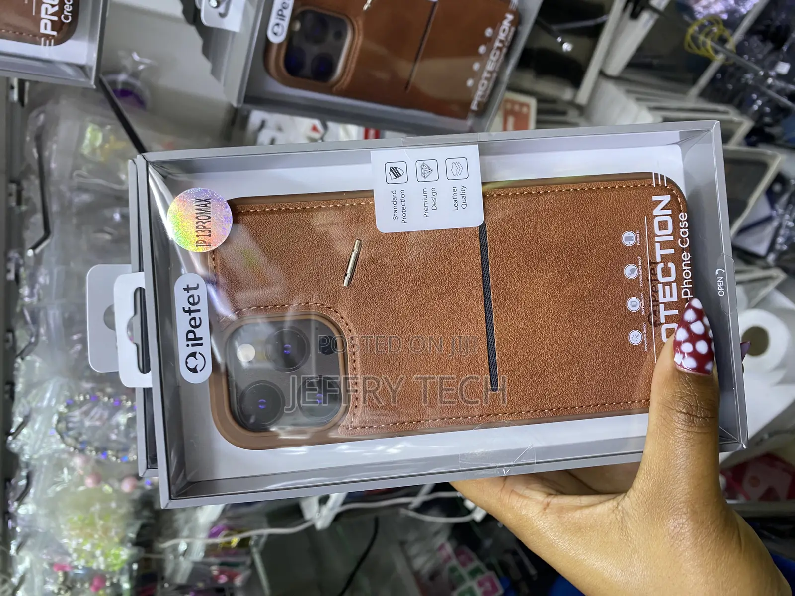Doeboe Magsafe Wallet iPhone 13 Pro Max Leather Card Holder Case