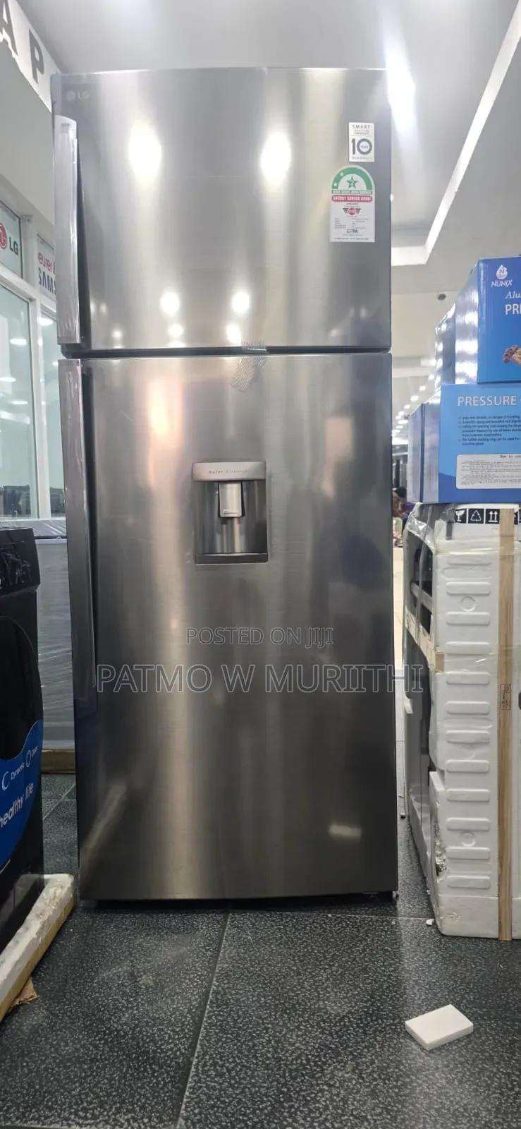 Lg Fridge 438litres Double Door Fridge Gl-T652hlcm