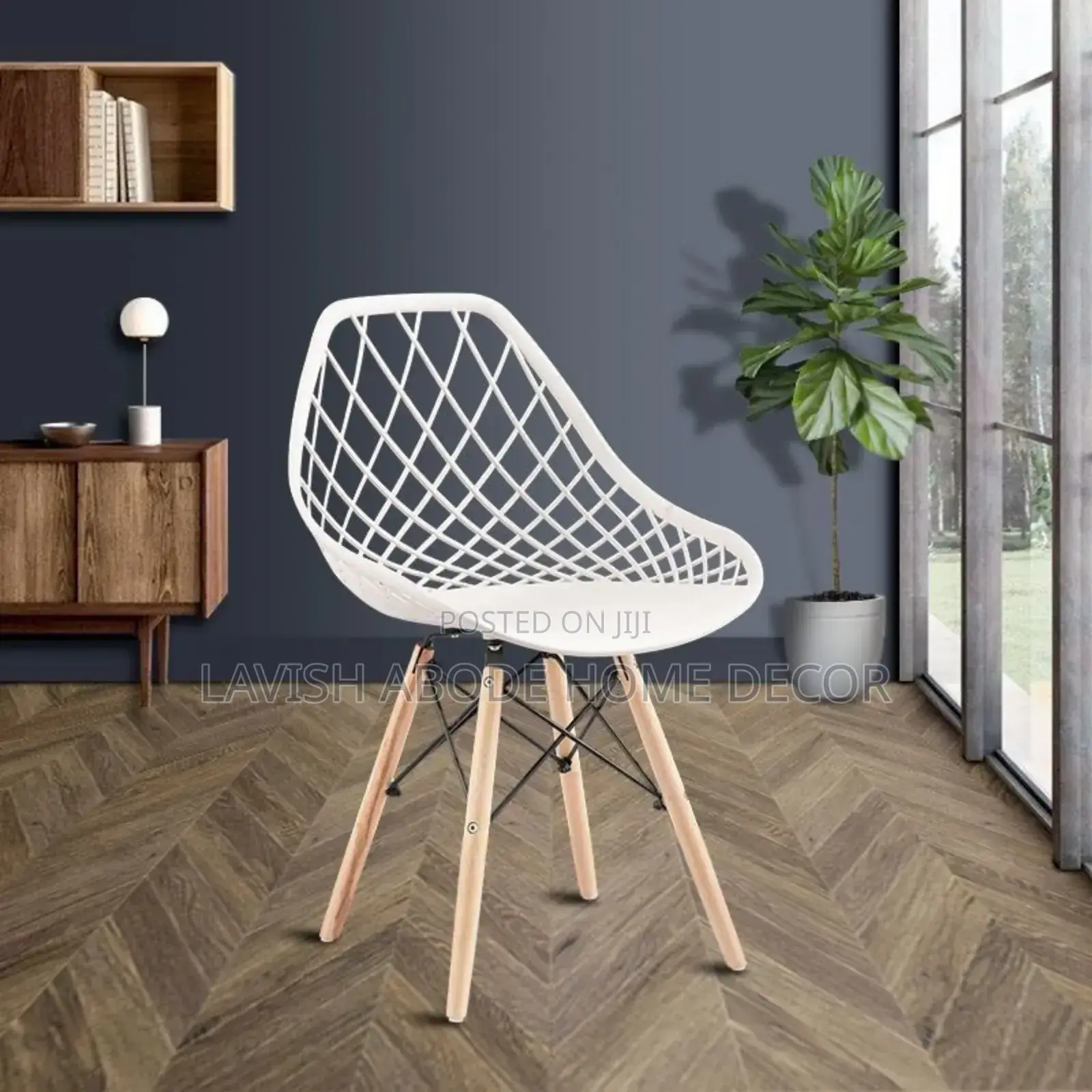 Meshed White Earms Chair