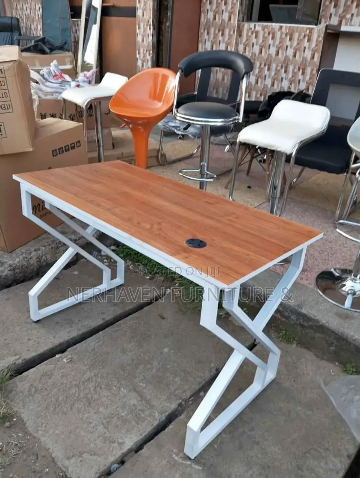 Metallic Office Study Table