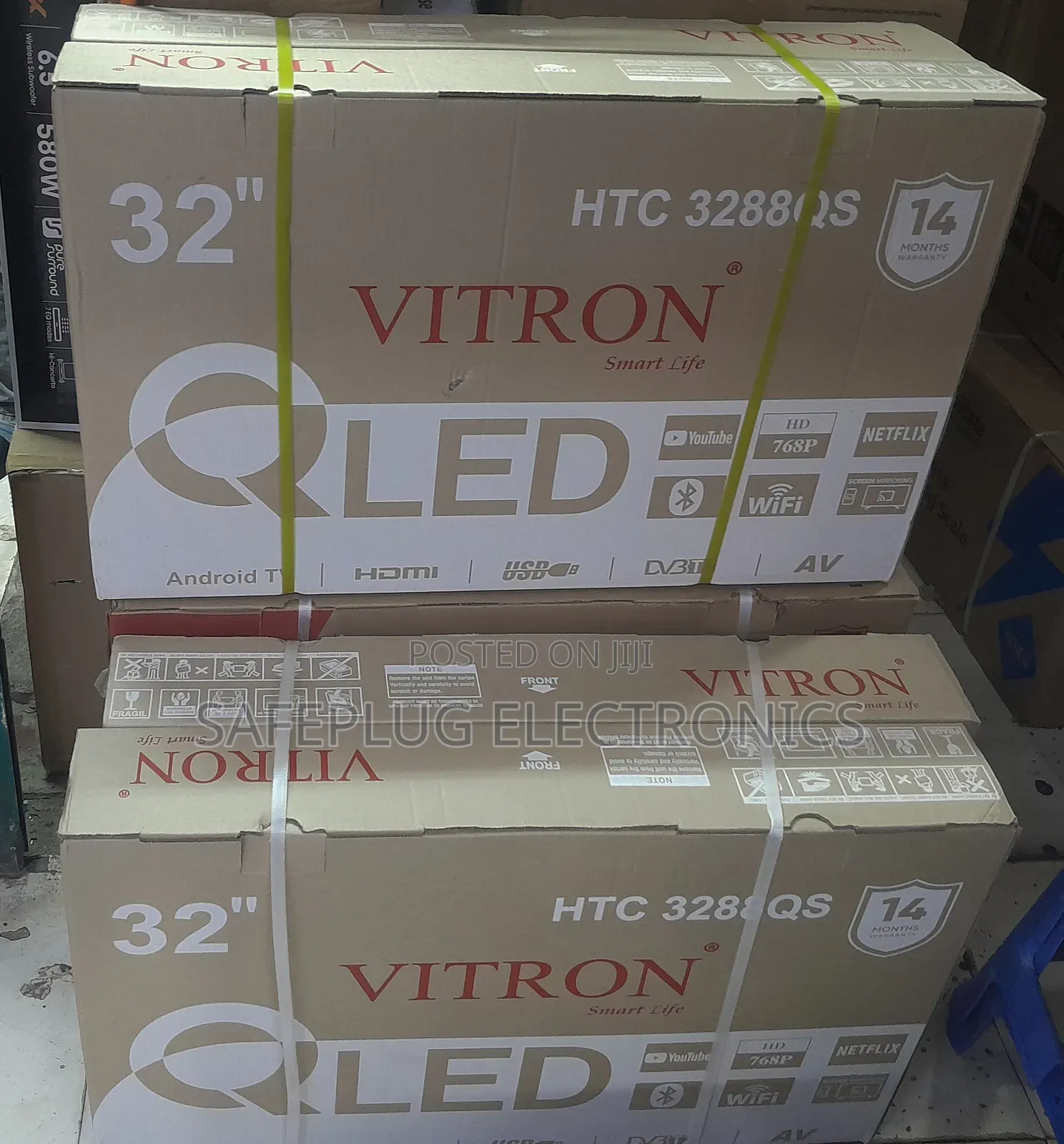 Android Os - Vitron 32" Smart Tv - Qled Version, Fullhd Resolution