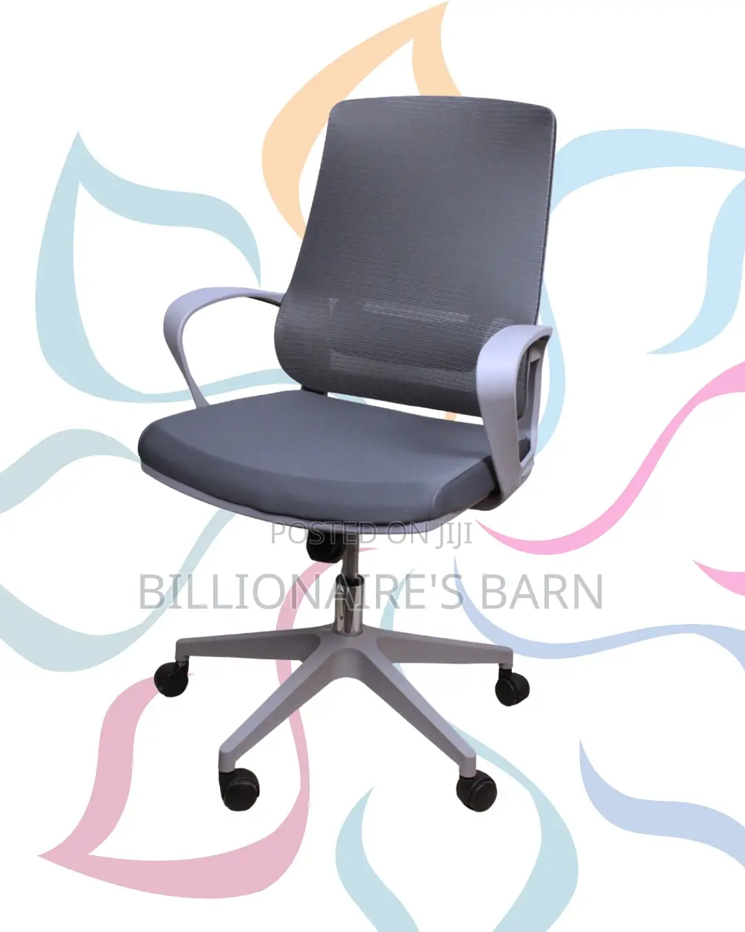 Modern Grey Chair Office | Same-Day Delivery Available