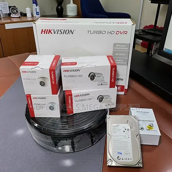 Hikvision 1080p Full Hd CCTV Kit 4 Cameras With DVR and Rg59 Cables