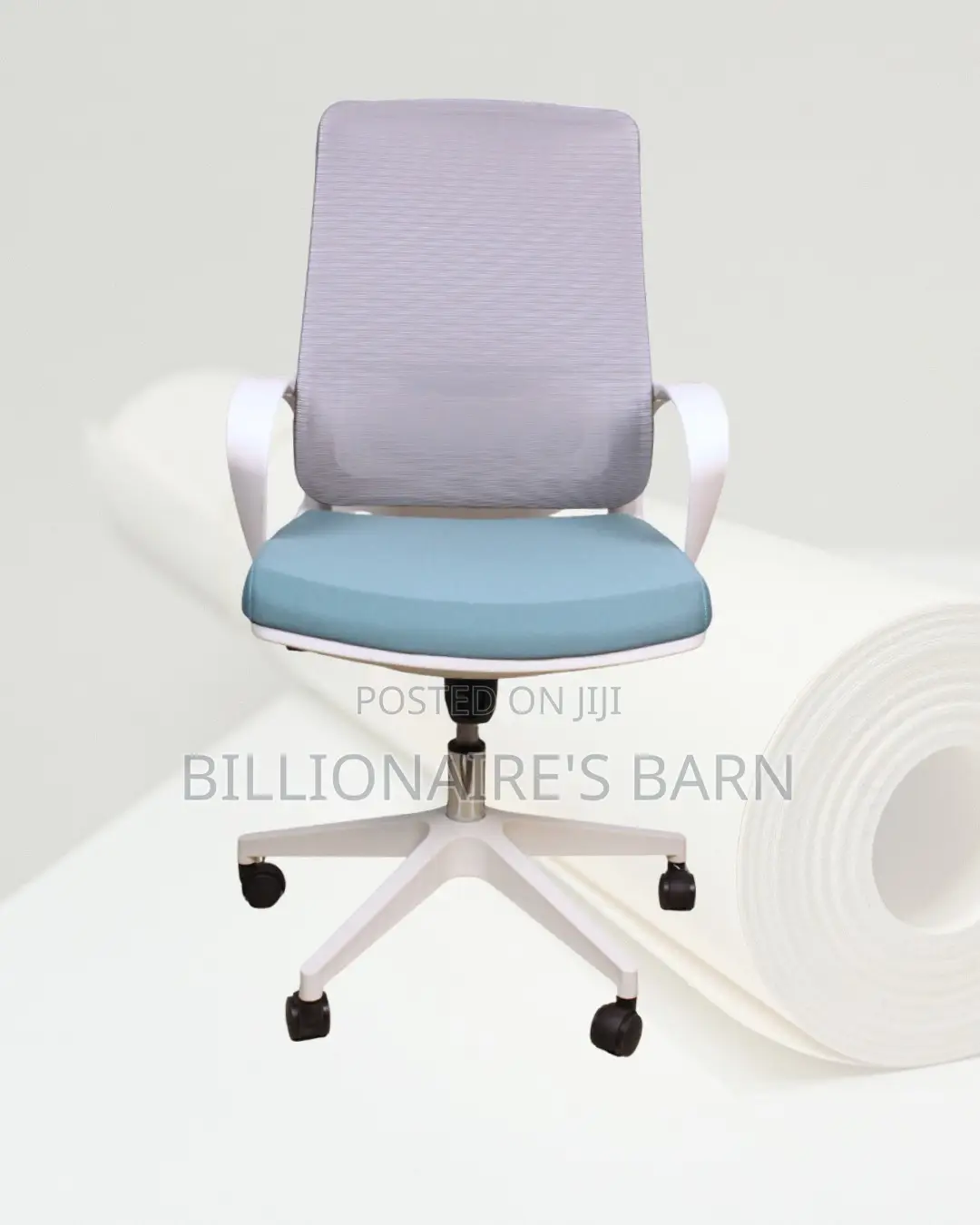 Swivel Chair White | Headrest | Delivery Anywhere in Kenya