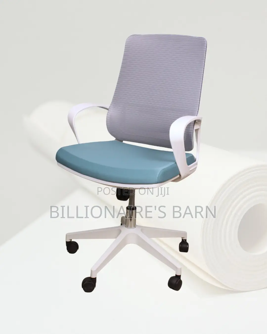 Swivel Chair White | Headrest | Delivery Anywhere in Kenya