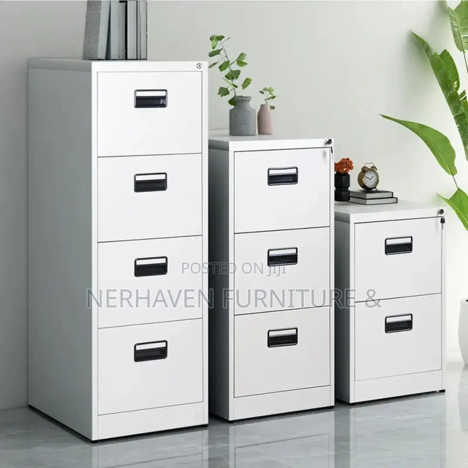 4-Drawer Office File Cabinet – Durable Secure