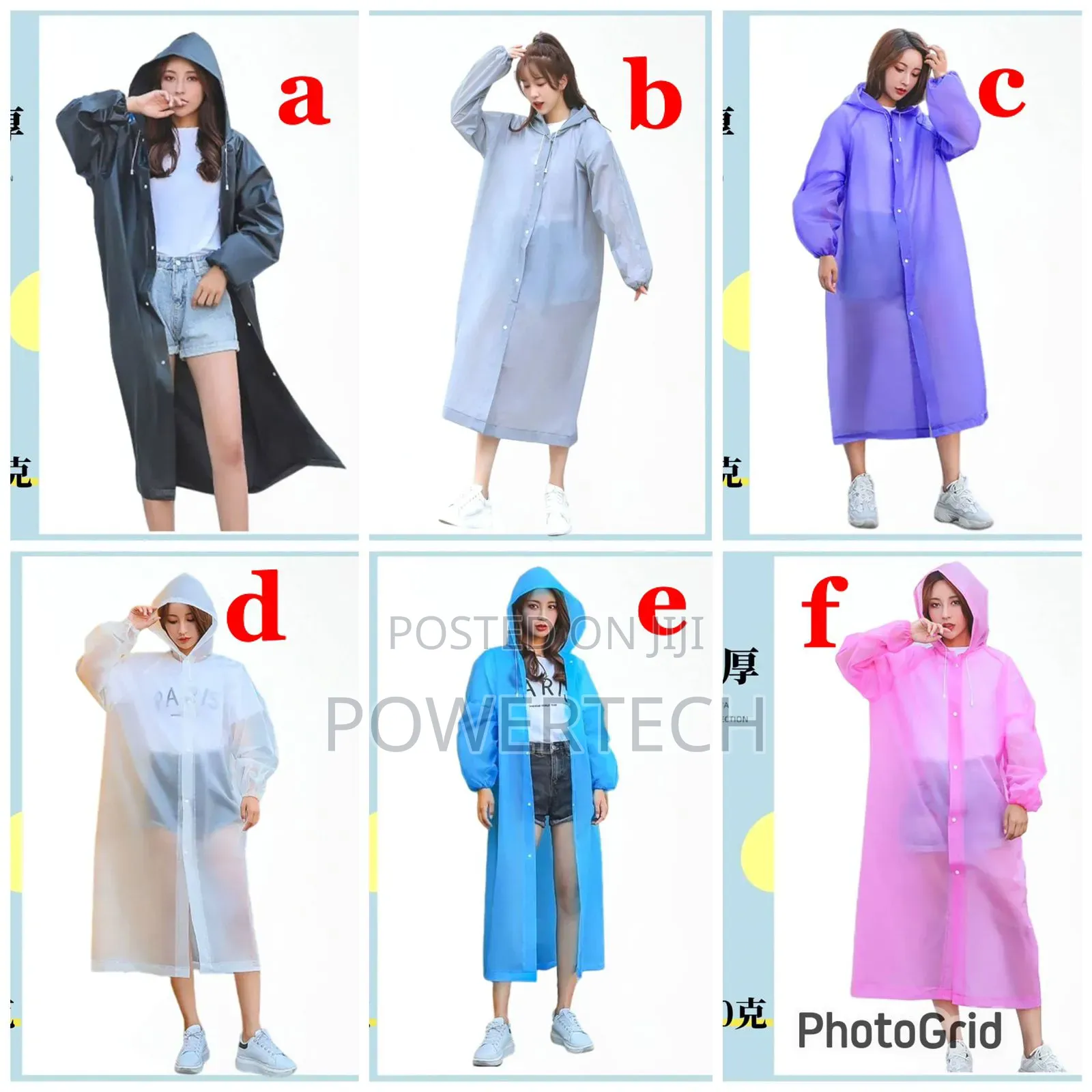 Durable Light Weight Eva Rain Coat
